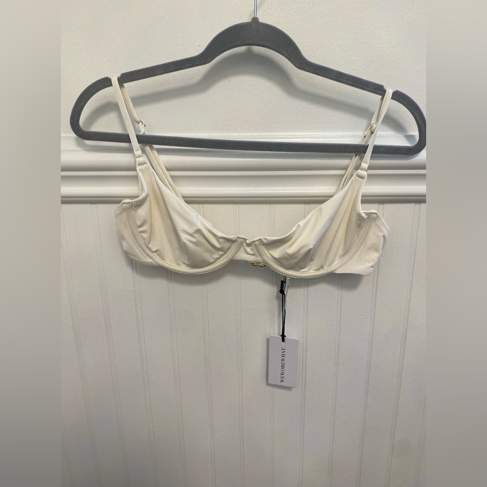 WeWoreWhat Cream Underwire Bra